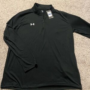 Under Armour Black Loose Fit 1/4 Zip Top
